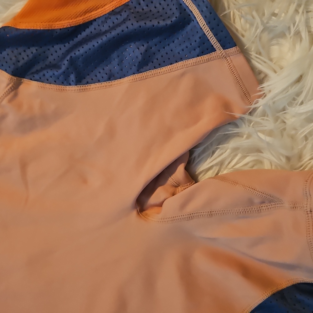 Fabletics Peach Active Performance Bike Shorts wi… - image 2